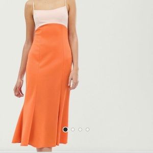 ASOS Midi Colour Block Dress